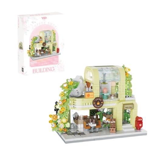 City Street View Blumenhaus Bausteine Bausatz, MOC City Series Blumenhaus Laden Bausatz, Kreativer Modulares Haus Architektur Modell, Architektur Bausteine für Kinder und Erwachsene, 936 Teile City Street View Blumenhaus Bausteine Bausatz, MOC City Series Blumenhaus Laden Bausatz, Kreativer Modulares Haus Architektur Modell, Architektur Bausteine für Kinder und Erwachsene, 936 Teile von Genruron