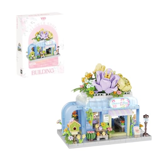 City Street View Blumenhaus Bausteine Bausatz, MOC City Series Blumenhaus Laden Bausatz, Kreativer Modulares Haus Architektur Modell, Architektur Bausteine für Kinder und Erwachsene, 978 Teile City Street View Blumenhaus Bausteine Bausatz, MOC City Series Blumenhaus Laden Bausatz, Kreativer Modulares Haus Architektur Modell, Architektur Bausteine für Kinder und Erwachsene, 978 Teile von Genruron
