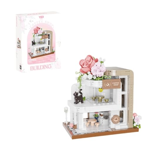 City Street View Blumenhaus Bausteine Bausatz, MOC City Series Blumenhaus Laden Bausatz, Kreativer Modulares Haus Architektur Modell, Architektur Bausteine für Kinder und Erwachsene, 985 Teile City Street View Blumenhaus Bausteine Bausatz, MOC City Series Blumenhaus Laden Bausatz, Kreativer Modulares Haus Architektur Modell, Architektur Bausteine für Kinder und Erwachsene, 985 Teile von Genruron