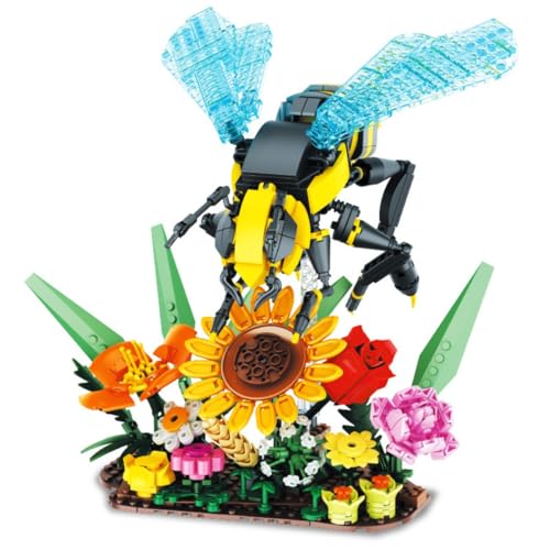Genruron Insekten Kollektion Blumen Bausteine Bausatz, 750 Teile Insekten Modellbausatz, Bienen Blumen Bonsai Bausteine Set, Tier Display Modell Deko Bausteinspielzeug für Kinder Erwachsene Genruron Insekten Kollektion Blumen Bausteine Bausatz, 750 Teile Insekten Modellbausatz, Bienen Blumen Bonsai Bausteine Set, Tier Display Modell Deko Bausteinspielzeug für Kinder Erwachsene von Genruron
