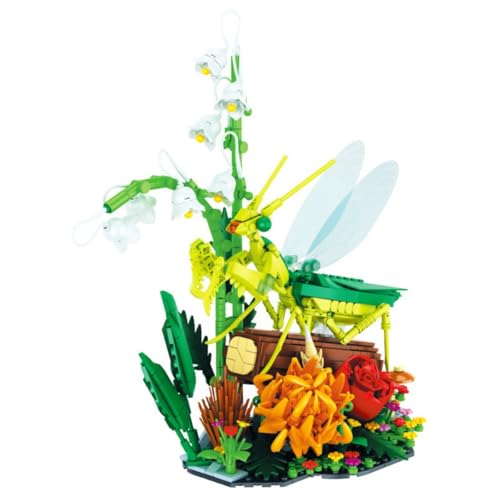 Genruron Insekten Kollektion Blumen Bausteine Bausatz, 753 Teile Insekten Modellbausatz, Gottesanbeterin Blumen Bonsai Bausteine Set, Tier Display Modell Deko Bausteinspielzeug für Kinder Erwachsene Genruron Insekten Kollektion Blumen Bausteine Bausatz, 753 Teile Insekten Modellbausatz, Gottesanbeterin Blumen Bonsai Bausteine Set, Tier Display Modell Deko Bausteinspielzeug für Kinder Erwachsene von Genruron