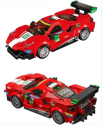 Technik Sportwagen Bausteine Bausatz, MOC Rennwagen Bausteine Set, Supersportwagen Baustaz Modellautos, Auto Spielzeug Bauset Modellbausatz Geschenke für Erwachsene Auto Fans, 338 Teile Technik Sportwagen Bausteine Bausatz, MOC Rennwagen Bausteine Set, Supersportwagen Baustaz Modellautos, Auto Spielzeug Bauset Modellbausatz Geschenke für Erwachsene Auto Fans, 338 Teile von Genruron