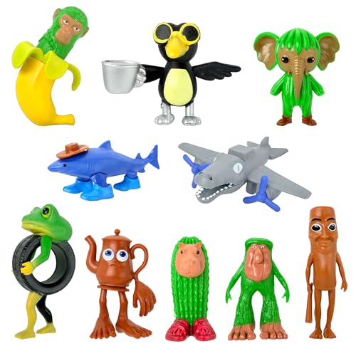 Gensly 10Pcs Tung Tung Tung Sahur Figuren Italian Brainrot Spielzeug Tralalero Tralala,Bombardiro Crocodillo,Chimpanzini Bananini Figurenset für Game FansToys Gensly 10Pcs Tung Tung Tung Sahur Figuren Italian Brainrot Spielzeug Tralalero Tralala,Bombardiro Crocodillo,Chimpanzini Bananini Figurenset für Game FansToys von Gensly