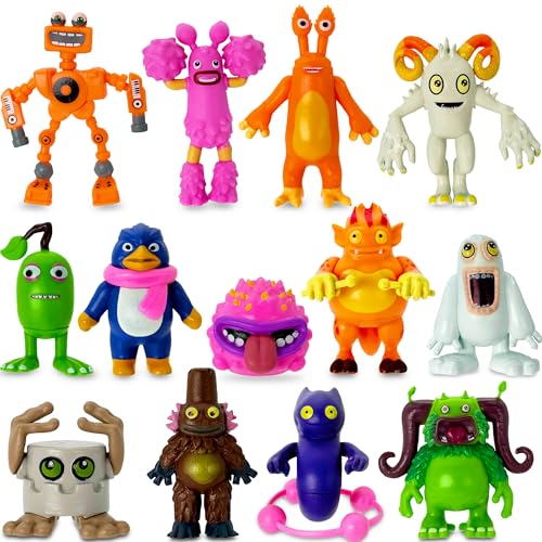 Gensly 13Stück My Singing Monsters Spielzeug My Singing Monsters Figuren Niedliche Monsterfiguren für Partydekorationen für Kinder-Fans von Gensly