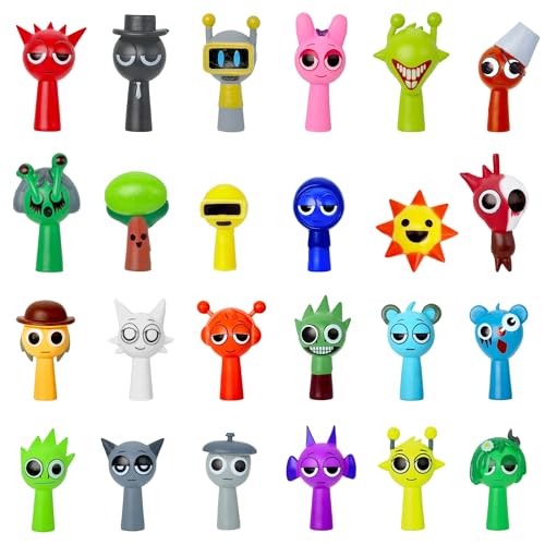 Gensly 24 St. Bunte und seltsame Figuren Große Augen 4-5cm Mini-Spielzeug für Kinder Cartoon-Spiel-Charakter Sammel-Ornament für Fans Gensly 24 St. Bunte und seltsame Figuren Große Augen 4-5cm Mini-Spielzeug für Kinder Cartoon-Spiel-Charakter Sammel-Ornament für Fans von Gensly