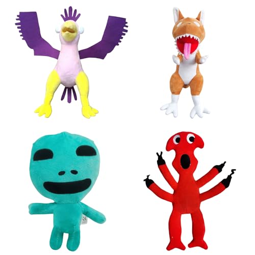 Gensly 4 Stück Ban ban Plüschtiere Ban ban 4 Jumbo Josh Plüschpuppen Horror Monster Plüschpuppen für Kinder Fans für Geschenke von Gensly