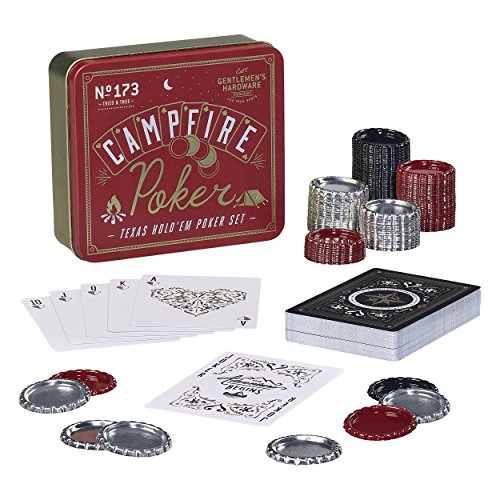 Gentlemen's Hardware GEN173 Camping Travel Poker Set, Schwarz, 1 Stück von Gentlemen's Hardware