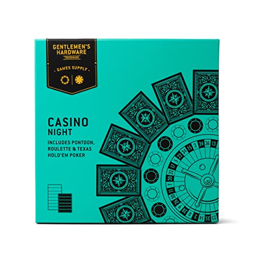 Gentlemen's Hardware GEN584 Casino Night Set, grün, Einheitsgröße von Gentlemen's Hardware