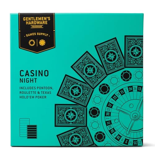Gentlemen's Hardware GEN584 Casino Night Set, grün, Einheitsgröße von Gentlemen's Hardware