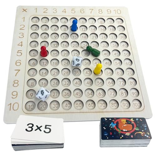 Gentpovth hölzerne Montessori Mathe Lernbrett Spielzeug,Mathe Kinder Lernspielzeug Geschenk,Lernen Spiel für Mathematische Manipulationen,mit 100 Multiplikationskarten,Lernen leichtgemacht Gentpovth hölzerne Montessori Mathe Lernbrett Spielzeug,Mathe Kinder Lernspielzeug Geschenk,Lernen Spiel für Mathematische Manipulationen,mit 100 Multiplikationskarten,Lernen leichtgemacht von Gentpovth