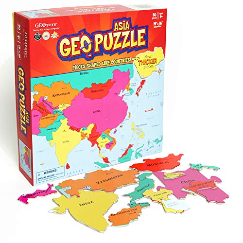 Geopuzzle Asia Puzzle von Geotoys