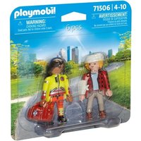 PLAYMOBIL 71506 DuoPack Sanitäterin mit Patient von Geobra Brandstätter Stiftung