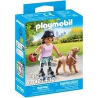 PLAYMOBIL 71739 Inlinerin mit Retriever von Geobra Brandstätter Stiftung