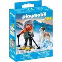 PLAYMOBIL 71741 Wanderer mit Bernhardiner von Geobra Brandstätter Stiftung