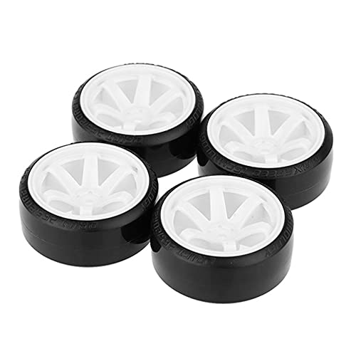 Geofray 4 StüCk Drift Auto Reifen Felge Hartes Rad Reifen für 1/10 Driften RC Auto von Geofray
