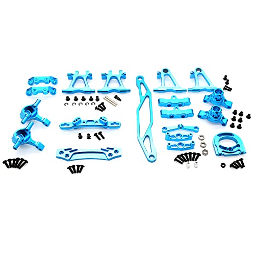 Geofray Metall Modifikations ZubehöR Kit Querlenker Achsschenkel für TT02 TT-02 1/10 RC Auto Upgrade Teile von Geofray