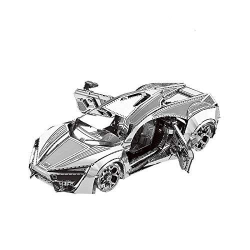 Geofray Modell 3D Puzzle Metall Modell Kit Hypersport Rennwagen Modell DIY 3D Cut Modell Puzzle Spielzeug für Erwachsene von Geofray