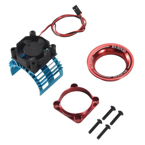 Geofray MotorküHlköRperabdeckung + LüFter für A959-B 144001 124019 1/8 1/10 RC Car 540 550 3650 GrößE MotorküHlköRper von Geofray