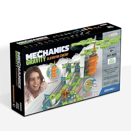 Geomag - Mechanics Gravity Elevator Circuit - Lern- und Kreativspiel für Kinder - Magnetische Bausteine, Schaltkreis mit Magnetbausteinen- Set mit 207 Teilen Geomag - Mechanics Gravity Elevator Circuit - Lern- und Kreativspiel für Kinder - Magnetische Bausteine, Schaltkreis mit Magnetbausteinen- Set mit 207 Teilen von Geomag