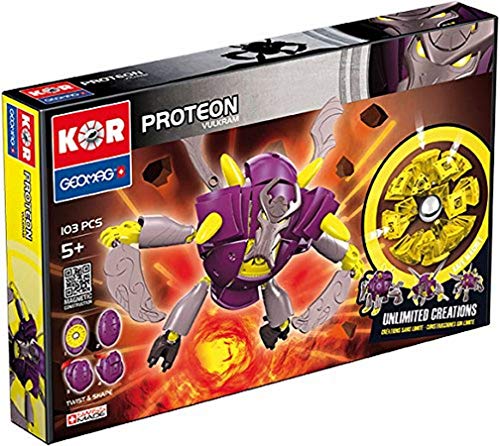 Geomag 633 - Kor Proteon Vulkram, 103 Teile von Geomag