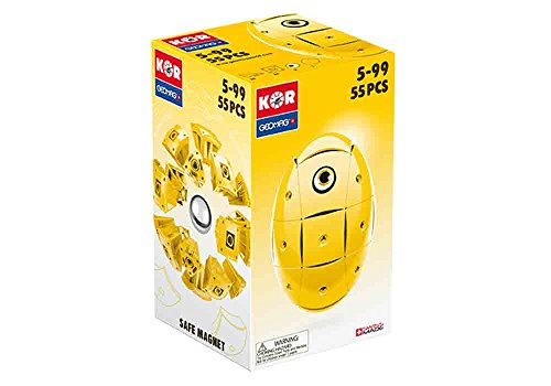 Geomag 675" KOR 2.0 Egg 108C Konstruktionsspielzeug, 55-teilig, Gelb von Geomag