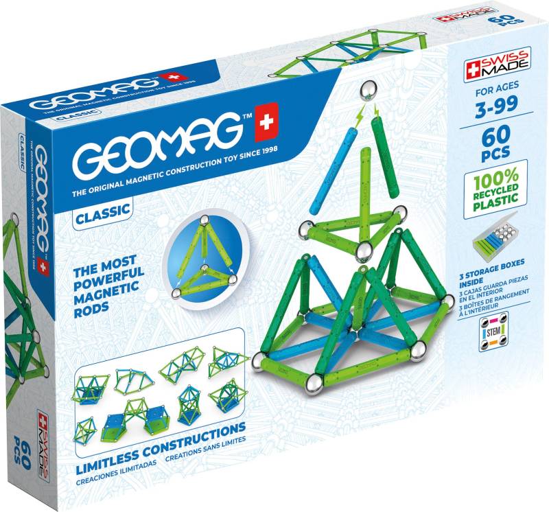 Geomag Classic Recycled Bausatz 60 Teile von Geomag