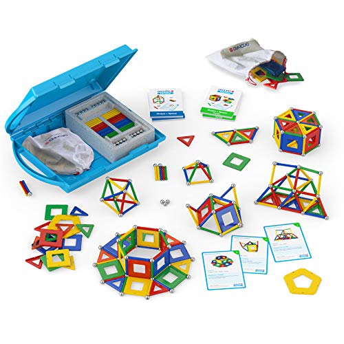 Geomag Education 224 - Shape and Space Panels - Magnetstangen Spielzeug - 324-teilige Box von Geomag
