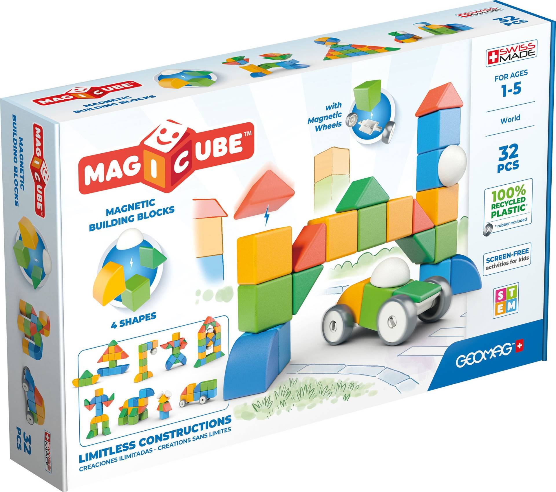 Geomag Magicube Shapes Bausatz 32 Teile von Geomag