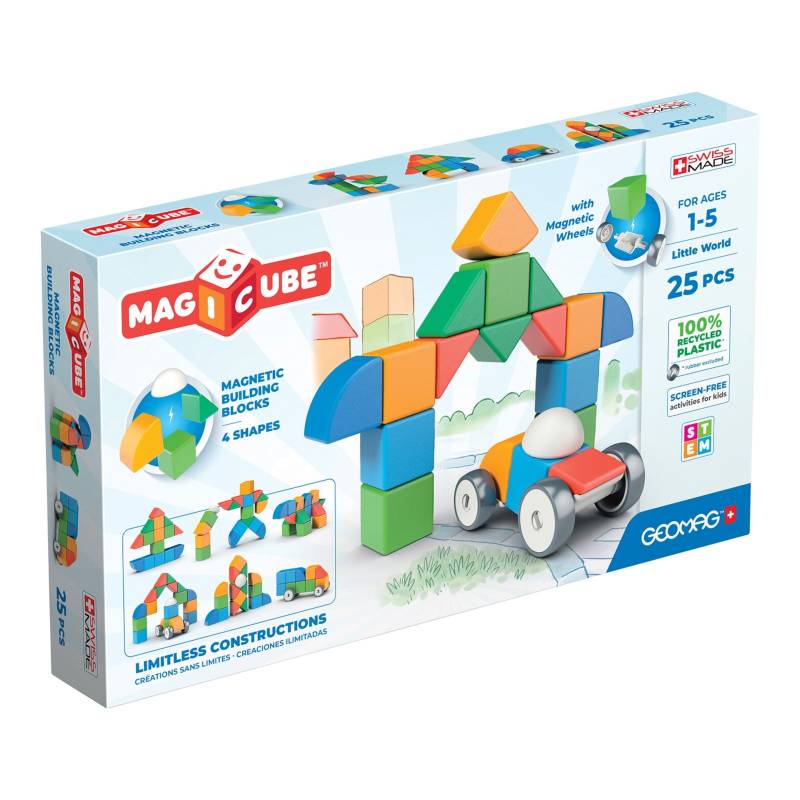 Geomag Magicube Shapes Little World 25 Recycled von Geomag
