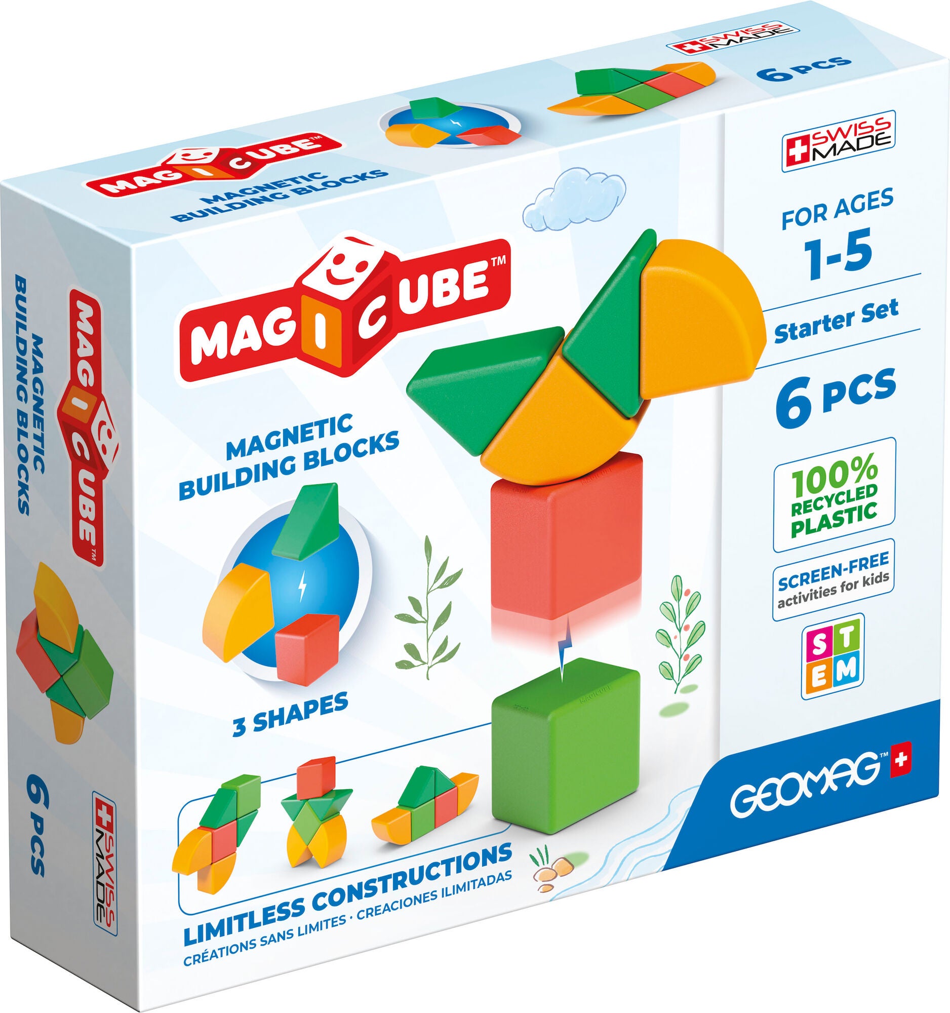 Geomag Magicube Starter-Set Baukasten 6 Teile von Geomag