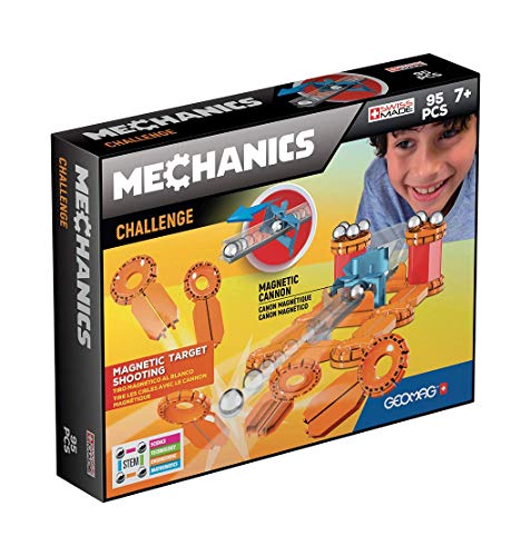 Geomag 00771 - Mechanics Challenge 95 Teile, Konstruktionsspielzeug, mehrfarbig von Geomag
