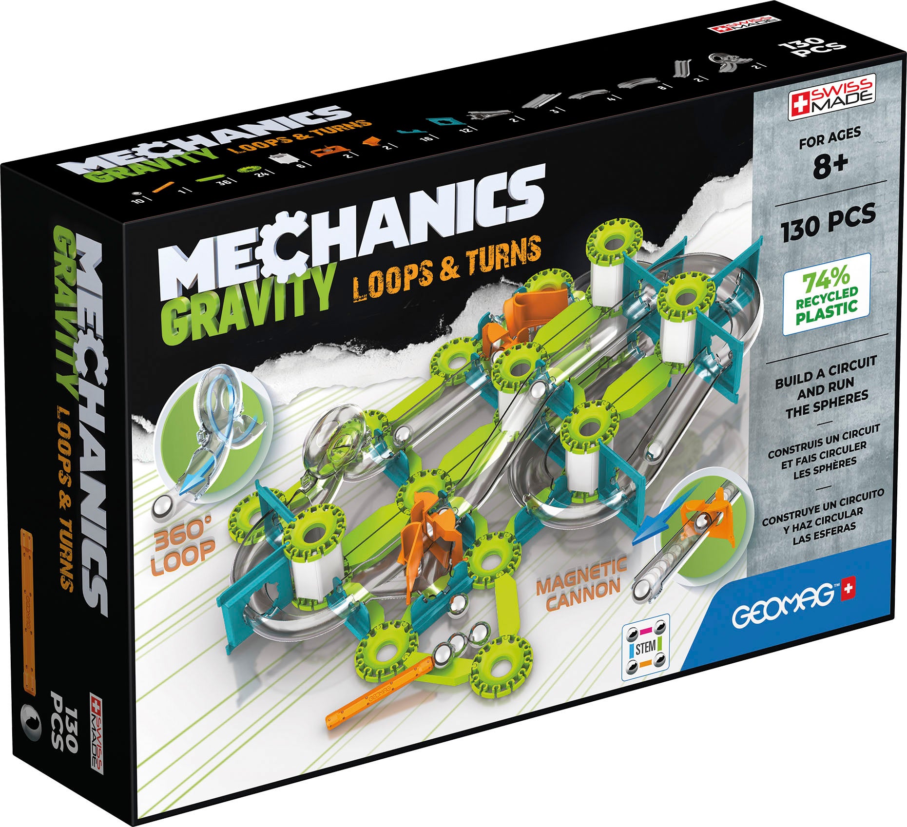 Geomag Mechanics Gravity Loops & Turns Bausatz 130 Teile Geomag Mechanics Gravity Loops & Turns Bausatz 130 Teile von Geomag