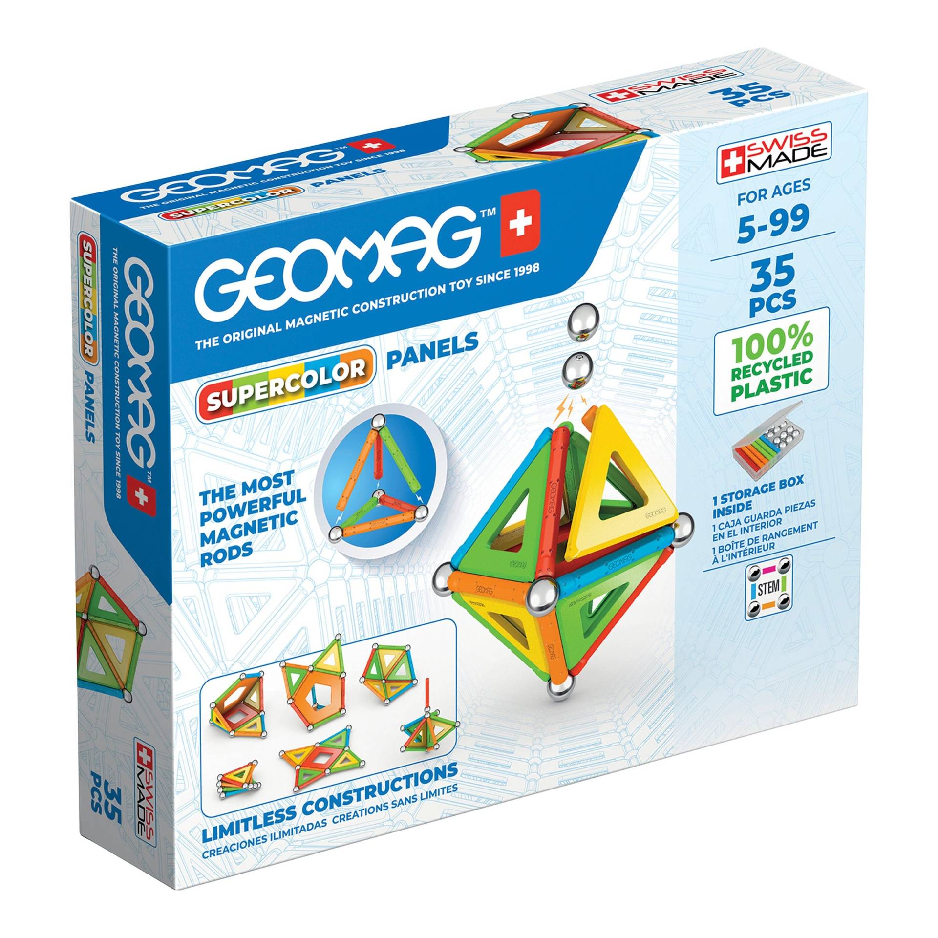 Geomag Supercolor Panels 35 Recycled von Geomag