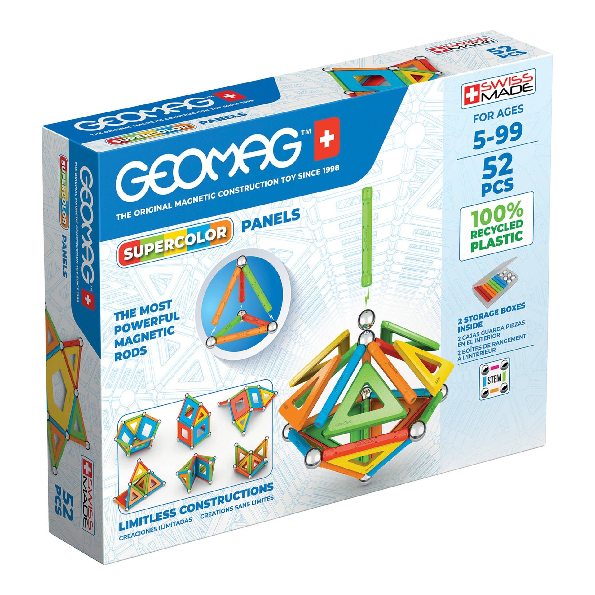 Geomag Supercolor Panels 52 Recycled von Geomag