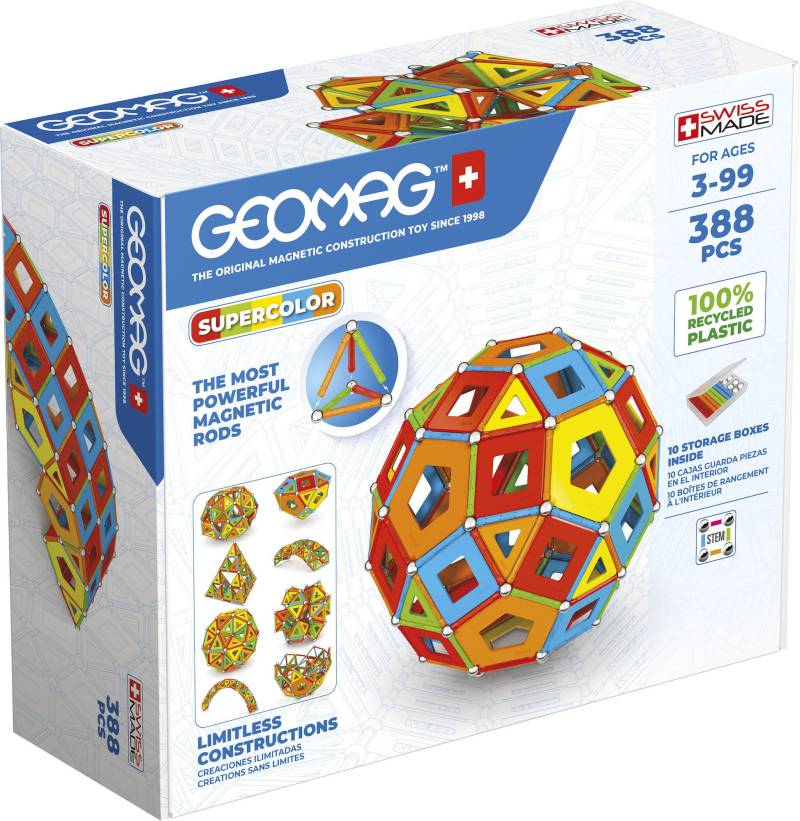 Geomag Supercolor Panels Masterbox Baukasten 388 Teile von Geomag