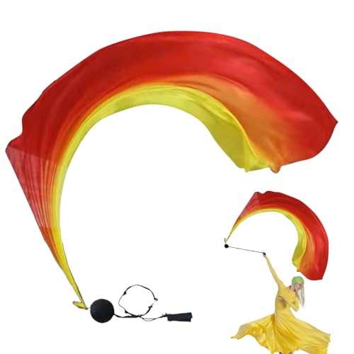 Geonoy Silk Poi – Swing-Bälle, Tanzfahnen, Lob Tanzfahnen, bunter Bauchschleier, wunderschöne Farbverlaufsfarben, Anbetung für Kirche, Stammesaufführungen Geonoy Silk Poi – Swing-Bälle, Tanzfahnen, Lob Tanzfahnen, bunter Bauchschleier, wunderschöne Farbverlaufsfarben, Anbetung für Kirche, Stammesaufführungen von Geonoy