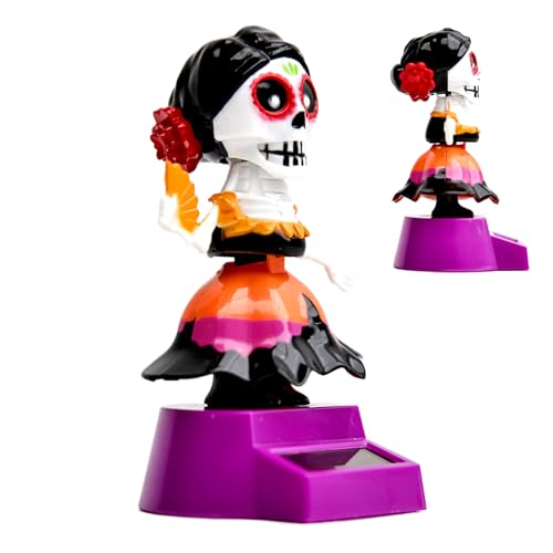 Geonoy Totenkopf-Armaturenbrett – Auto-Dekoration, Totenkopf-Armaturenbrett, Basteln, Auto-Dash-Skelett-Puppe, exquisite Desktop-Spaß-Figuren für Freunde, Erwachsene, Kollegen, Liebhaber von Geonoy