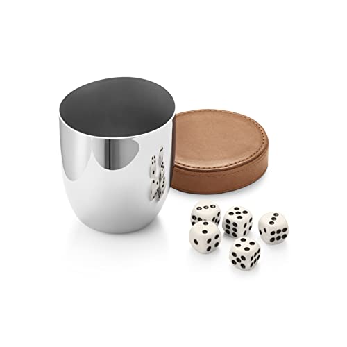 Georg Jensen Sky Dice Travel Set Cup & 5 Dice Leather & Stainless Steel Georg Jensen Sky Dice Travel Set Cup & 5 Dice Leather & Stainless Steel von Georg Jensen