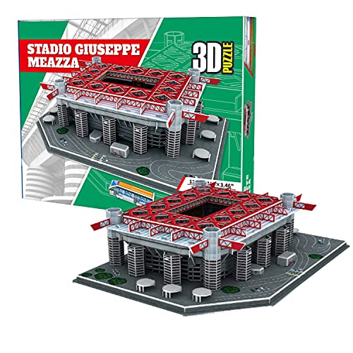 Georgie Porgy 3D Fußballstadion Puzzle DIY Spielzeug Bauen Baukästen (Stadio San Siro Staduim 113 Stück) von Georgie Porgy
