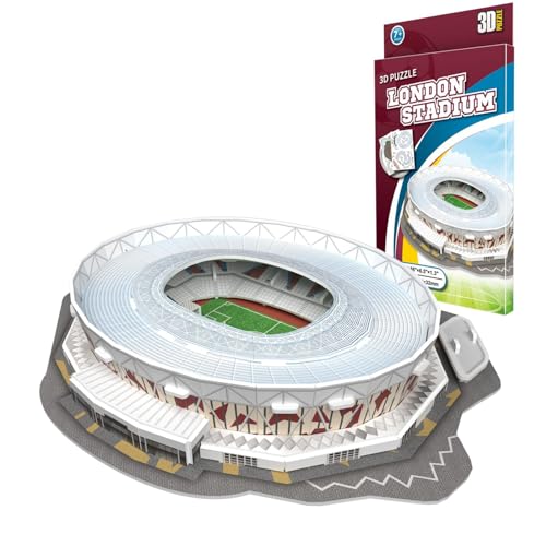 Georgie Porgy 3D Fußballstadion Puzzle Spielzeug Modell Bauen Baukästen für Kinder Geburtstagsgeschenke (London Stadion 27 Stück) von Georgie Porgy