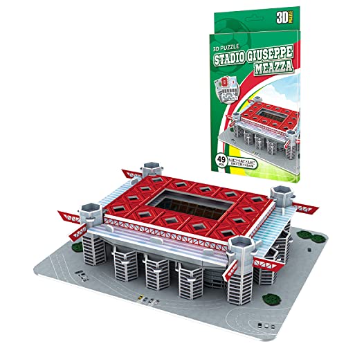 Georgie Porgy 3D Fußballstadion Puzzle Spielzeug Modell Bauen Baukästen für Kinder Geburtstagsgeschenke (San Siro Stadion 49 Stück) von Georgie Porgy
