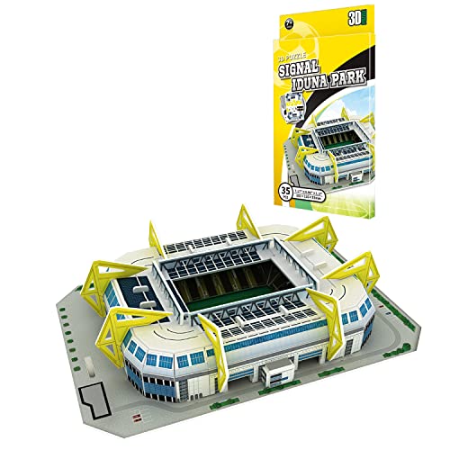 Georgie Porgy 3D Fußballstadion Puzzle Spielzeug Modell Bauen Baukästen für Kinder Geburtstagsgeschenke (Westfalen Stadion 35 Stück) von Georgie Porgy