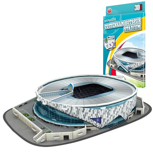 Georgie Porgy 3D Fußballstadion Puzzle Spielzeug Modell Bauen Baukästen für Kinder Geburtstagsgeschenke (White Hart Lane Stadion 27 Stück) von Georgie Porgy