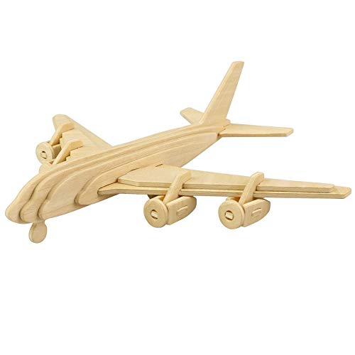 Georgie Porgy 3D Holz Puzzle flugzeugmodell holzhandwerk Baukasten Kinder Spielzeug (jp270 Flugzeug 35 stücke) von Georgie Porgy