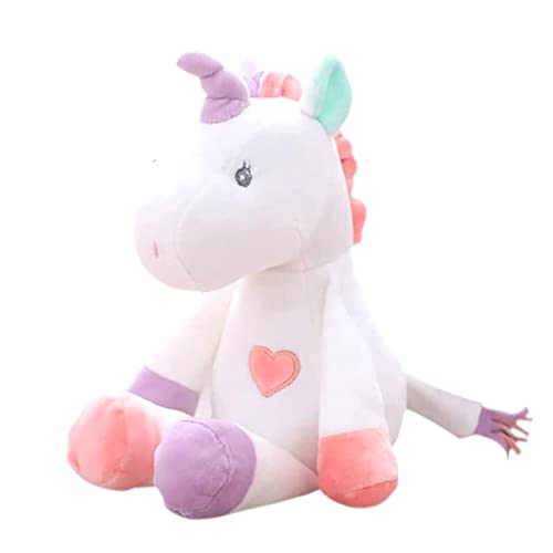 Georgie Porgy Plüsch Einhorn Super Sanft Samten Teddy Kuscheltier Tier Plüschtier für Kleinkind Kinder (Weiß) von Georgie Porgy