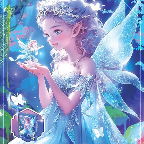 Georgie Porgy Prinzessinnen Puzzle für Kinder Fee Glitzer Puzzle 100 Teile Pädagogisches Lernspielzeug Geburtstags Jungen Mädchen ab 3 Jahren (Cindy Belle) von Georgie Porgy