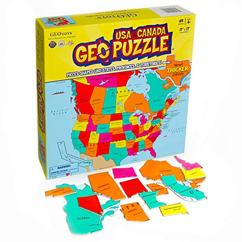 GeoPuzzle USA & Kanada von Geotoys
