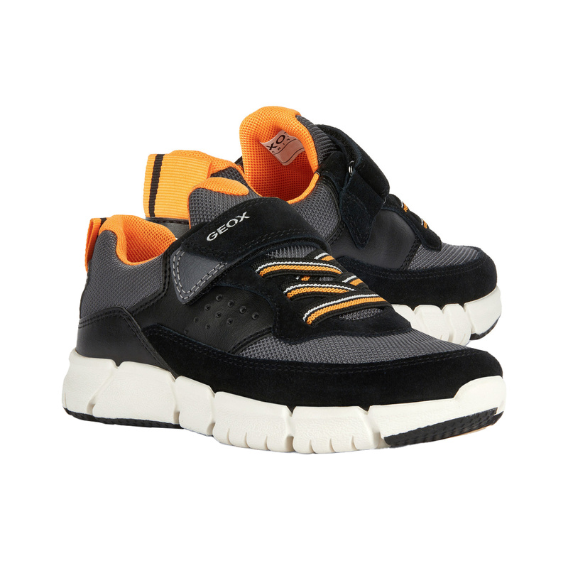Klett-Sneaker FLEXYPER in black/orange von Geox