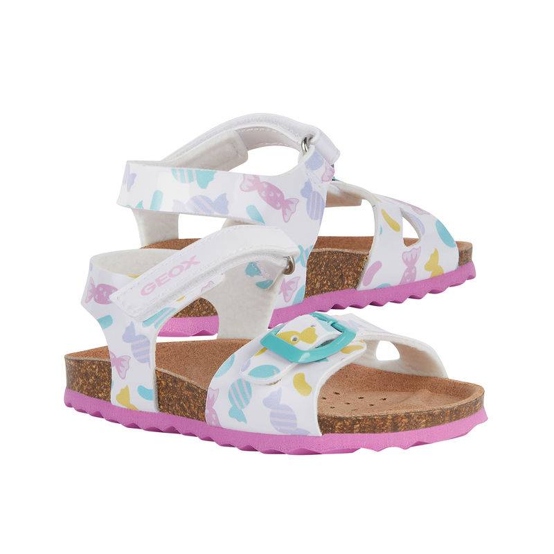 Sandalen B S. CHALKI G. A BONBONS in white/multicolor von Geox