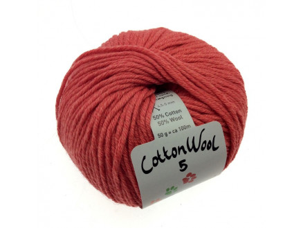 Gepard Garn CottonWool 5 Unicolor 208 Staubkoralle von Gepard Garn